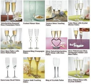   / Engraved Wedding Bride And Groom Champagne Toasting Flute Glasses