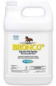 Bronco Fly Insect Spray RTU 1 Gallon Citronella Equine Dog Gnat Tick 