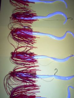 Fishing Tackle baits,6Curly Tail WORMS,HOOK,SKIRTS,BASS,LURE,GRUB 
