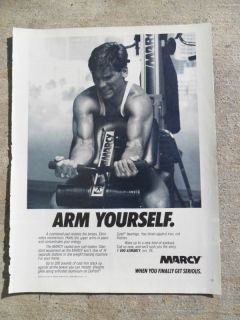 1986 Print Ad Marcy Home Gym ~ Exercise Equipment Bodybuilding 