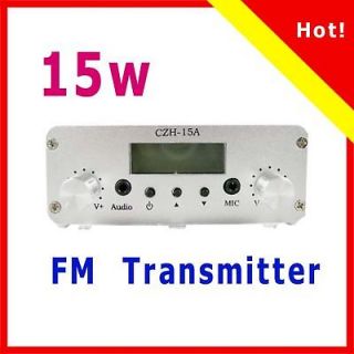 15W FM stereo PLL broadcast transmitter 88 108mhz