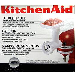 Kitchenaid FGA Food Nut Meat Grinder Stand Mixer Attachment new in box