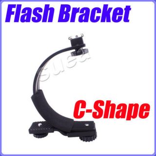 Shape Bracket for Flash LED Video light DC DSLR SLR Camera mini DV 