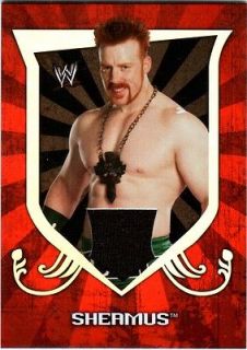 WWE Sheamus 2011 Topps Classic Event Worn T Shirt Relic Card