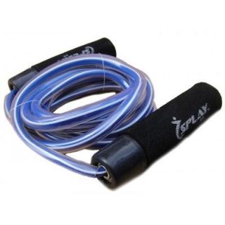   Rope jump rope heavy duty Nylon plastic FOAM Handle BEARINGS BLUE