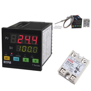 Digital PID F/C SSR Thermostat Temperature Controller PT100 