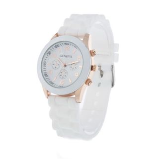   Unisex Geneva Silicone Jelly Gel Quartz Analog Sports Wrist Watch