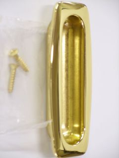 Baldwin Hardware; Sliding Door Flush Pull #0260; Brass