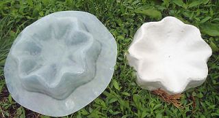 Poly plastic shell birdbath Mold plaster concrete casting mould