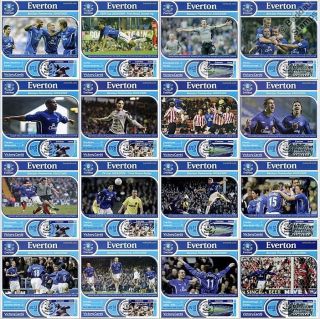 2005/06 EVERTON FC Football Club Stamp MAXI VICTORY CARD COVERS 