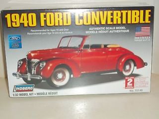 1940 FORD CONVERTABLE CAR 1/32 SCALE MODEL KIT MINT