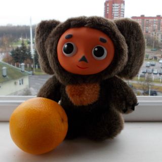 Cheburashka Russian 8 inches TV Cartoon Character Sound SOFT PLUSH TOY 