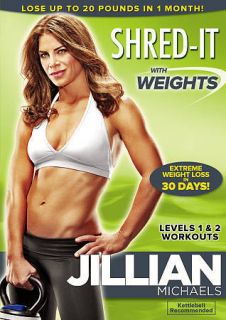 Jillian Michaels: Shred It With Weights DVD Kettlebell Workout or 