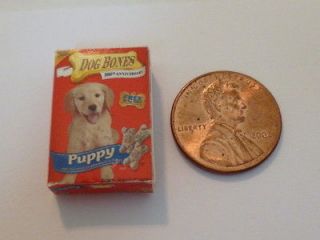Miniature Food Dog Bone Treat Box Great Size for Barbie and Blythe 