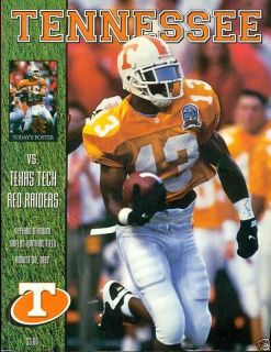 Football Program Tennessee Vs Texas Tech 1997
