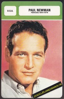 PAUL NEWMAN Film Movie Star FRENCH BIOGRAPHY PHOTO CARD