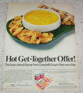 1970 Frito Lay Fritos corn chips & Campbells soup AD
