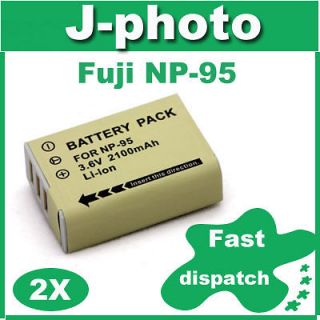 2X NP 95 NP95 Battery for Fujifilm Fuji Finepix F30 F31fd X100 Real 3D 
