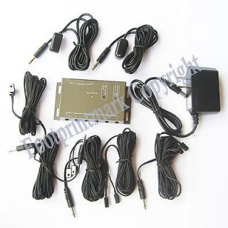 IR LED Infrared Remote Control Repeater 10Emitter 2Receiver Adapter 