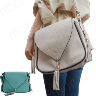   ladies fringe faux leather shoulder bags casual handbags messenger