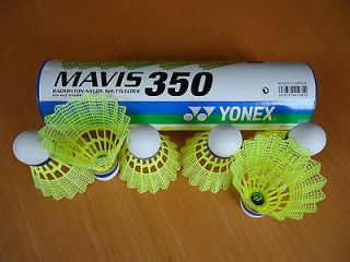 New Yonex Nylon Badminton Shuttlecocks Mavis 350 yellow made in 