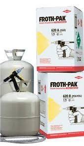 DOW Froth Pak 620 Spray foam Insulation Kit Class A Fire Rated w hose 