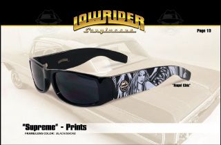 LowRider Shades SUPREMES ANGEL CHIC Authentic Black Sunglasses