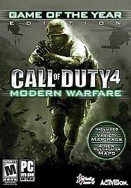   MODERN WARFARE GAME OF THE YEAR   PC GAME   NEW & FACTORY SEALED