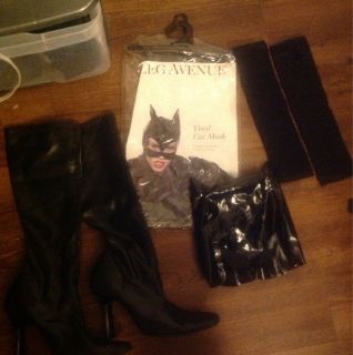 Catwoman Batman Cat Woman Halloween Costume   Mask + Boots + Gloves!