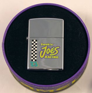 New Smokin Joes Racing Zippo Polished Chrome in Tin