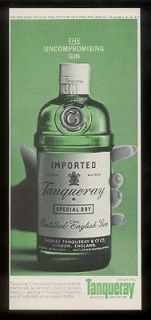   Special Dry Gin bottle photo The Uncompromising Gin print ad
