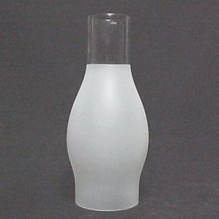 in Kerosene Oil Lamp Chimney Frosted Glass
