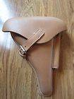 WWII Reproduction German PO8 LUGER NATURAL LEATHER PISTOL HOLSTER HIGH 