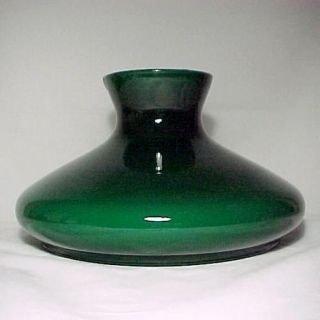Vianne Green Cased Glass 10 in Tam O Shanter Lamp Shade Fits Aladdin 