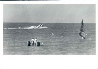1986 Florida Boat Sail Board and Water Trike at Clearwater Beach Wire 