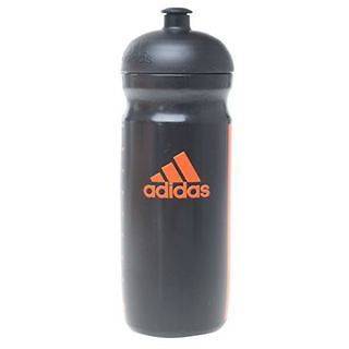 Adidas 3 Stripe Water Bottle   Black/High Energy   Free P&P