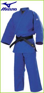 Mizuno Judo gi topps pants set Yusho model Blue samurai uniform Karate 