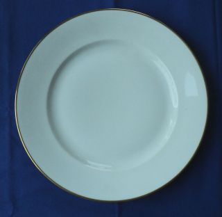   SELB BAVARIA 1473 AIDA WHITE WITH GOLD TRIM ROUND SERVING PLATE