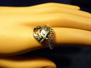 Vintage Sarah Coventry Adjustable Zodiac CANCER Ring 1976