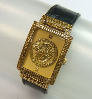  GIANNI VERSACE SIGNATURE LADIES MEDUSA DIAL GOLD PLATED G20 WATCH
