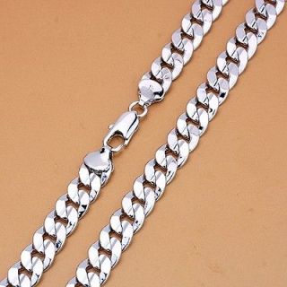   boutique Mens Jewelry 18k White gold filled necklace chain 22.2 NEW