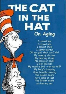 Dr. Seuss Funny Hat On Aging Refrigerator Tool Box Magnet