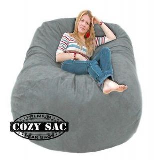 Bean Bag Chair Love Seat By Cozy Sac Micro Suede 7.5 Earth Huge Sack