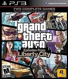 PLAYSTATION 3 PS3 GAME GRAND THEFT AUTO EPISODES FROM LIBERTY CITY 