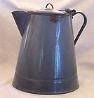 Vintage Gray Graniteware Coffee Pot ~ Good Plus