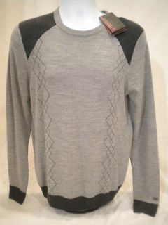   Woods Collection Merino Wool Argyle Golf Sweater TW $125 Mens S M L