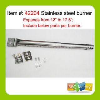 Extendable Stainless Replacement Parts BBQ Barbeque Tube Burner  1pack