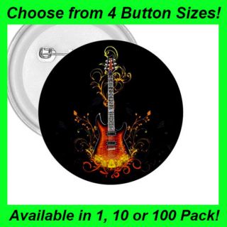 Electric Guitar Design #3   Button/Badge/P​inback (Wholesale Prices 