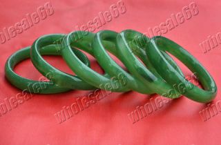   vintage lots 10ps green artificial jade bangle bracelets charm