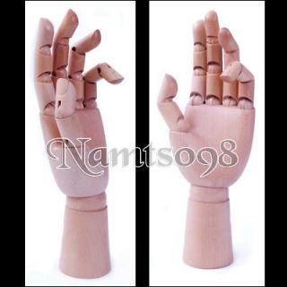 Wooden Right hand manikin Model Sketch Articulate/Dra​wing Paint 